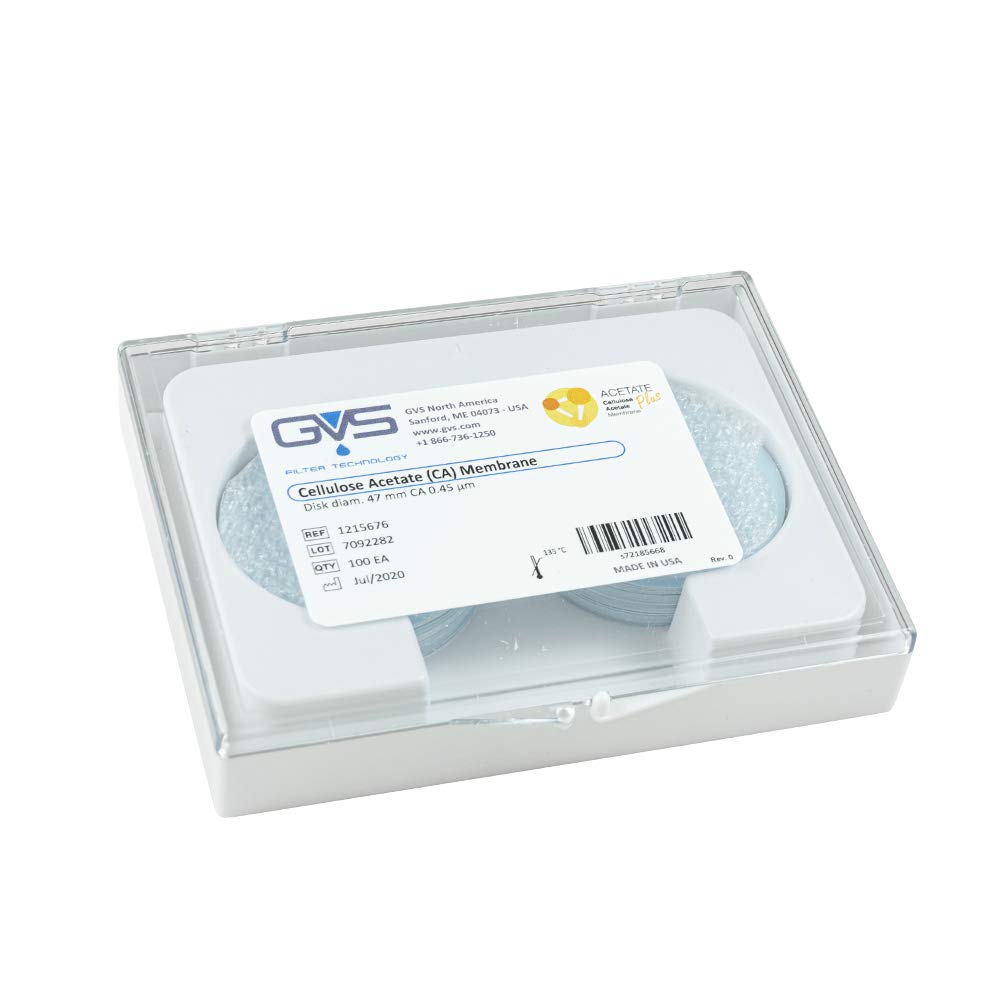 GVS Filter Technology, Filter Disc, CA Membran, 0.45µm, 47mm Durchmesser, 100/pk