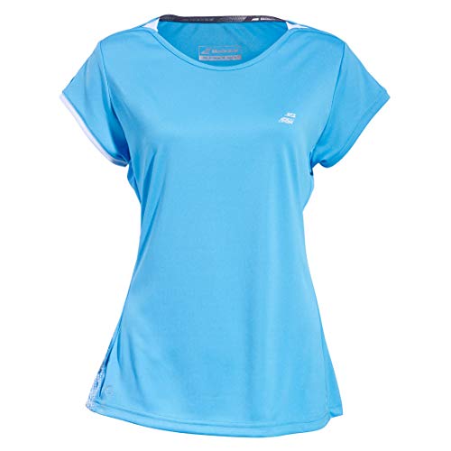 Babolat Damen Perf Cap Sleeve Top T-Shirt, Horizon Blue, M