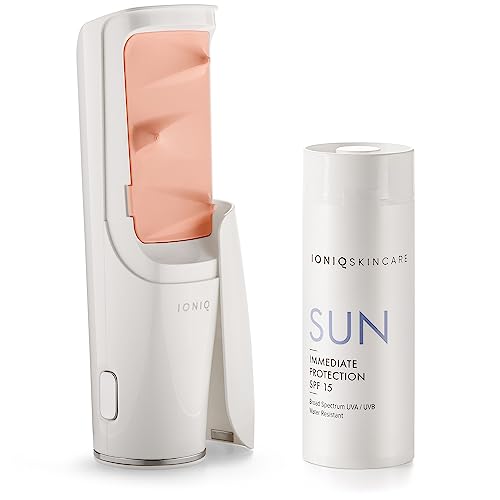 IONIQ Skincare Starter Kit mit IONIQ ONE Sprayer + SUN SPF 15 Kartusche - Perfekter Sonnenschutz in weniger als 60 Sekunden - Magnetic Skin Technology - Vegan, UVA/UVB-Schutz
