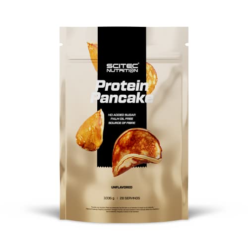 Scitec Nutrition Protein Pancake, Pfannkuchen Pulver auf Haferbasis mit Molkenprotein, Milcheiweiß und mit Süßungsmittel, 1036 g, Ohne Geschmack