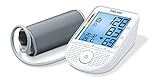 Beurer BM 49 Sprechendes Blutdruckmessgerät (DE, FR, IT, NL) mit Risiko-Indikator und Arrhythmie-Erkennung, zwei Benutzerspeicher mit 60 Speicherplätzen, Meldung bei Anwendungsfehlern