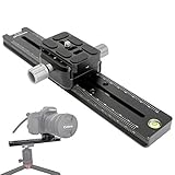 Koolehaoda Professional Rail Nodal Slide Metall Schnellverschlussklemme, Doppelte Schwalbenschwanz-Kamerahalterung mit doppelseitiger Klemme (240mm LCB-24R)