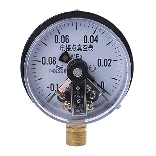 BIlinli YXC-100 4 '' -0.1MPa 30VA Elektrischer Kontakt Vakuum Manometer Wasserpumpendruck Magnetassistent Steuergerät