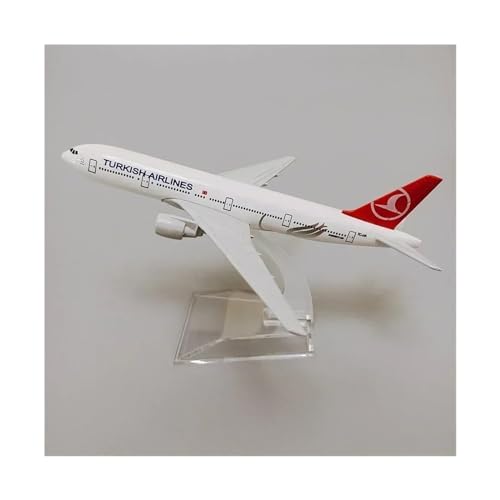 EUXCLXCL Für United States Air Force One B747 Boeing 747 Airline-Modell, Legiertes Metall, 16 cm (Size : Turkish B777)