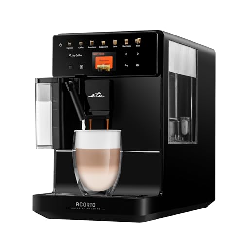 ETA Acorto Kaffeevollautomat I Extra schlankes Design I Kaffee I Espresso I Cappuccino I Latte I Macchiato I Flat White I 1400W