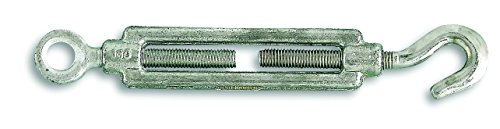 Chapuis 340/16Z Gummispanner Auge/haken Stahl verzinkt Arbeitslast Ungefähre für Kabel, grau, Ø 16 mm