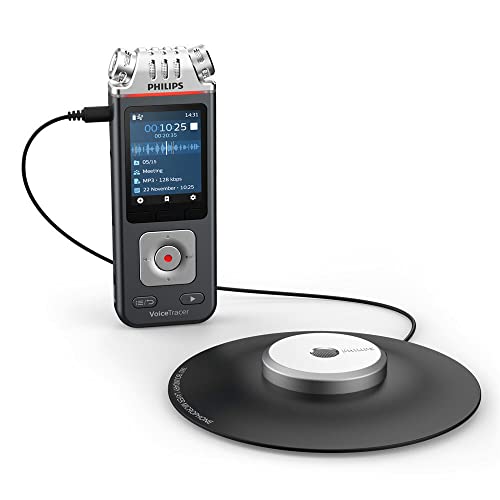 Philips VoiceTracer DVT8110 Meeting-Recorder mit Mit 360°-Meeting-Mikrofon