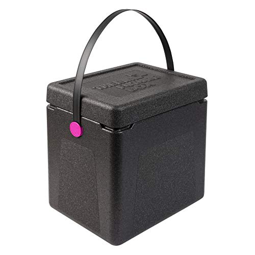Thermo Future Box Transport-und Isolierbox, EPP (expandiertes Polypropylen), schwarz/pink, innen 300 x 220 x 310 mm