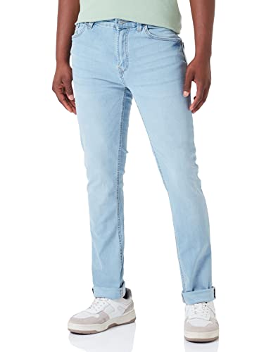 Springfield Herren Slim Waschung, leicht, hell Jeans, hellblau, 34