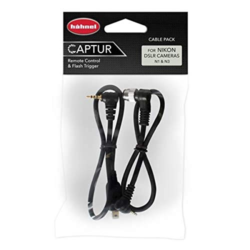 Hähnel Captur 2er Kabel Set für Fernbedienung für Nikon, Timer und Pro Modul/Ersatzkabel (N1 + N3)