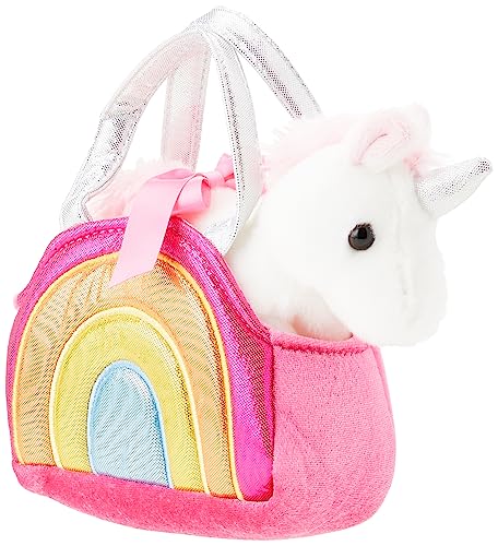 Aurora, 61171, Fancy Pal, Regenbogen Einhorn, 20cm, Plüschtier, Mehrfarbig