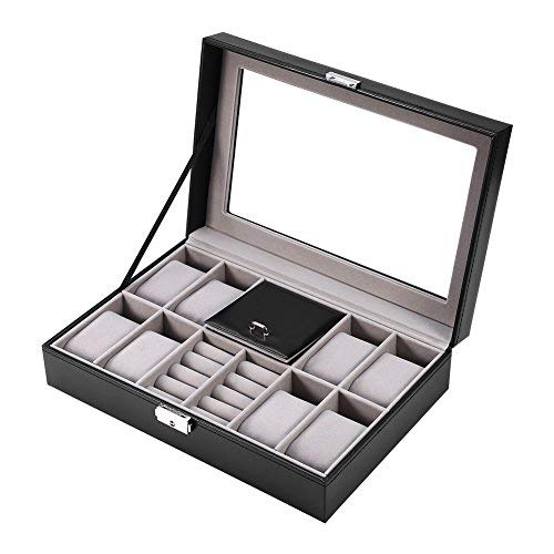 Ring Display Box, Ring Display Tray Schmuck Organizer Ohrring Box Aufbewahrungsbox für 7 Slots Kann 50-70 Ringe halten (2#)