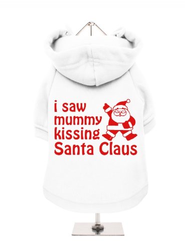 '"Christmas: I Saw Mummy..." UrbanPup Hunde Sweatshirt (weiß/rot)