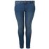 TOM TAILOR Damen Plus - Skinny Jeans, blau, Gr. 44