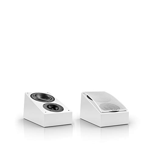 Nubert nuLine RS-54 Dolby Atmos Lautsprecherpaar | Aufsatzlautsprecher geeignet für Dolby Atmos & Auro 3D| passive Surroundboxen mit 2 Wege Technik Made in Germany | Kompaktlautsprecher Weiß | 2 Stück