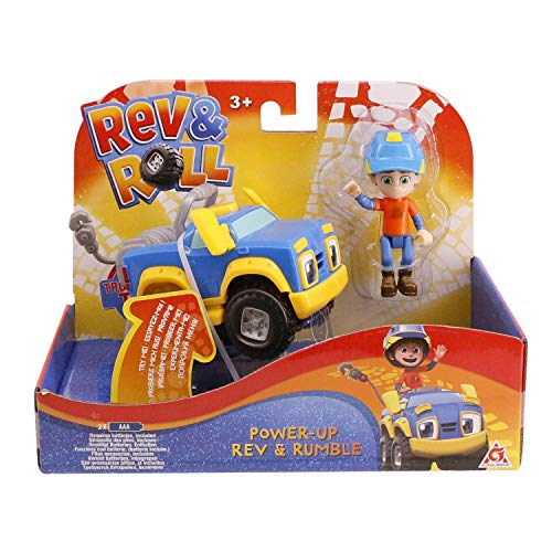 Fahrzeug mit Power-Up Rumblefunktion + 1 Figur Rev 8 cm