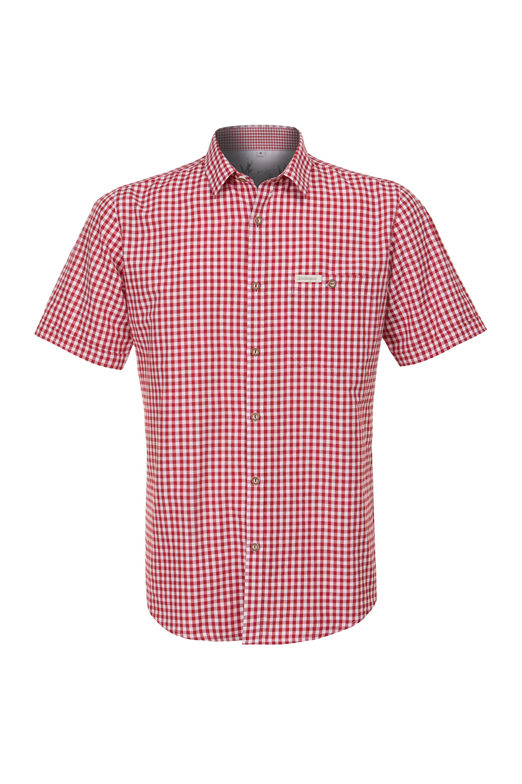 Stockerpoint Herren Hemd Renko3 Trachtenhemd, Rot (Rot Rot), XX-Large