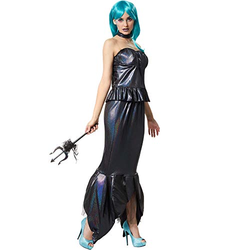 dressforfun 900629 Damen Meerjungfrau Kostüm, sexy Kleid für Karneval Fasching Party - Diverse Größen - (XXL | Nr. 303156)