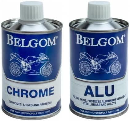 Belgom Set aus Aluminium und Chrom