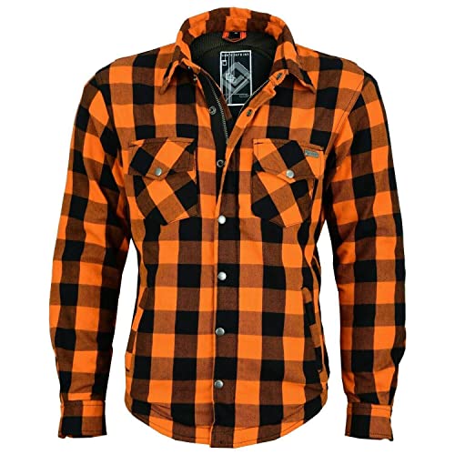 Kevlar Hemd Shirt LUMBERJACK Holzfällerhemd LUMBER JACK Orange (XXL)