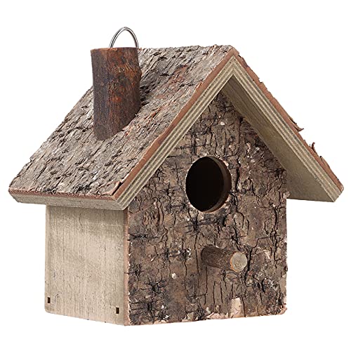 Finch Birdhouse, hängendes Holzvogelhaus im Freien Wild Bird Nest Box Feuchtigkeitsschutz für kleine Vögel Sparrows Blue Tit