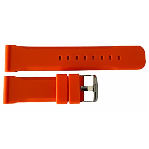 Buzzufy Uhrenarmband aus Silikon, 18 mm, Orange