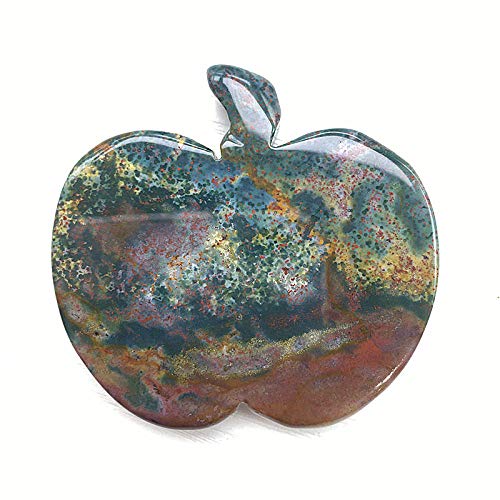 Schöne natürliche Kristall Ozean Jaspis Apfel Kristall Handwerk Weihnachtsgeschenke-1 Stück_um 2 Zoll