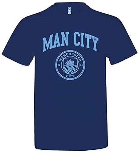 Source Lab Limited Manchester City T-Shirt für Erwachsene, Marineblau, L