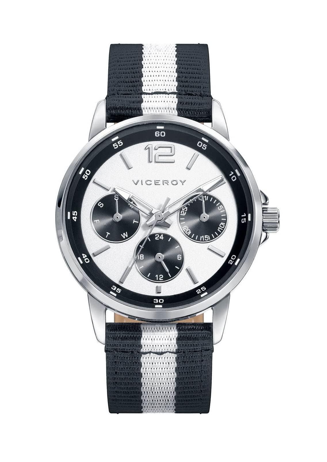 Viceroy Jungen Multi Zifferblatt Quarz Smart Watch Armbanduhr mit Nylon Armband 401095-05