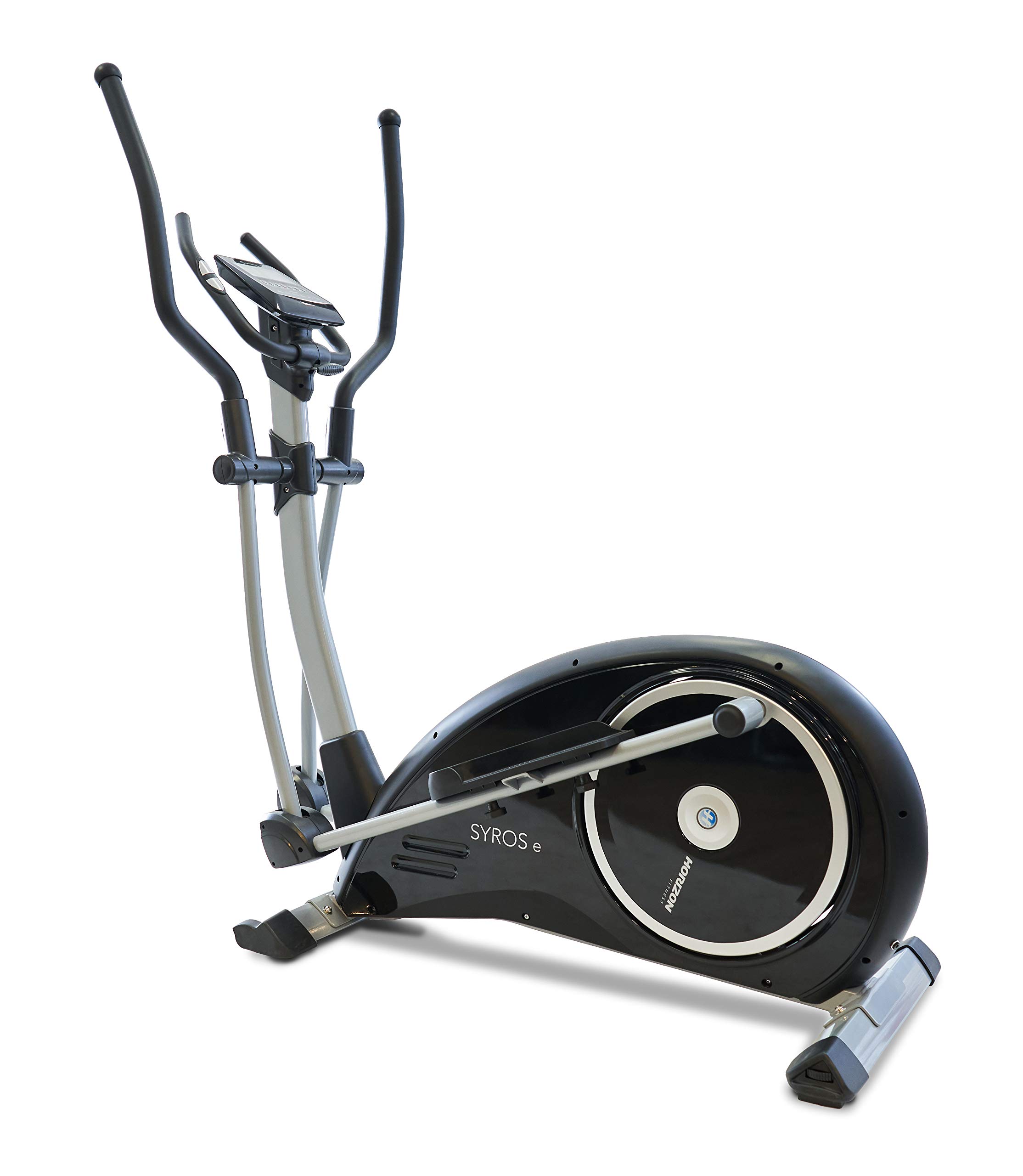 Horizon Fitness Syros E Crosstrainer mit 32 Widerstandsstufen extra große Pedale und Schwungmasse von 22 kg