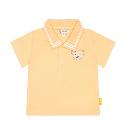 Steiff Baby - Jungen Poloshirt Kurzarm Polohemd, Peach Fuzz, 68 EU