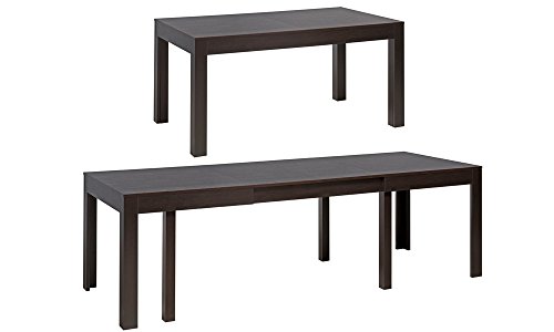 MPS groß praktisch Tisch WENUS 160-300x90x76cm Wenge 4-12 Personen Esstisch mit ausziehbarer Tischplatte auf 300 cm