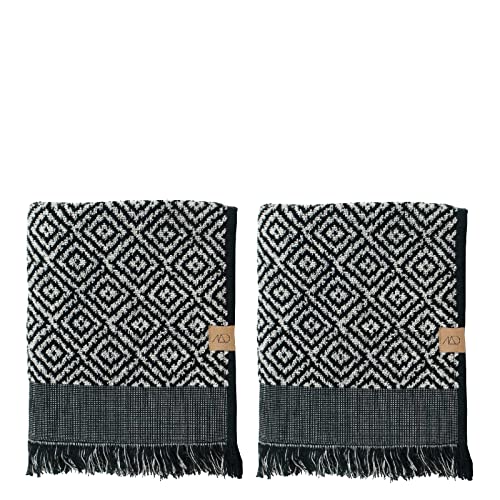Mette Ditmer Morocco Guest Towel 60 X 35 Black/White 2tlg. [Set]
