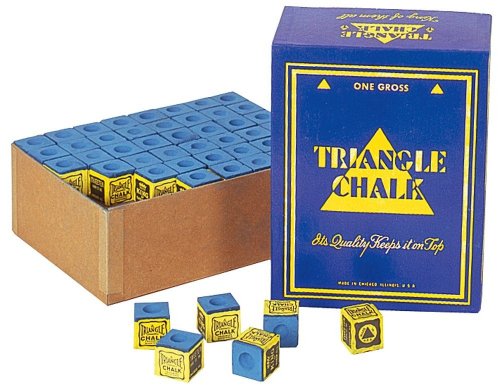 Billard Kreide Triangel blau, 144 Stück Box
