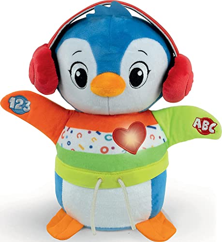 Clementoni Kuscheltier Baby Clementoni Tanz-mit-mir Pinguin, mit Licht- und Soundeffekten