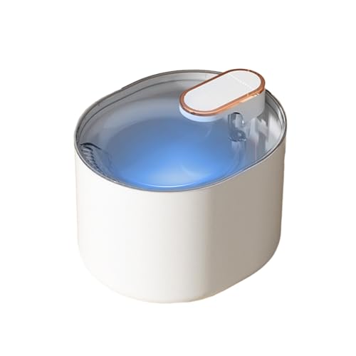 Shienfir Leiser Haustier-Trinkbrunnen, schlaffreundlicher Wasserspender. Sicher, Hier ist EIN Produkttitel für 3 l automatische, Ultra-leise USB-Katzen-elektrische Stummschaltung Weiß