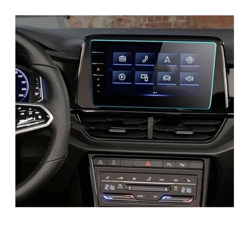 FIYFIOW Schutzfolie Auto Navigation Glas Für VW Für T-Roc 2022 Auto Screen Protector 8 Zoll 9 Zoll Auto GPS Navigation Gehärtetes Glas Bildschirm Schutz Film Aufkleber (Size : GPS 9.2 inch)