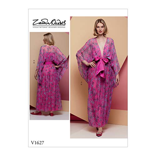 Vogue V1627Y Zandra Rhodes Damen-Pullover mit lockerer Passform, Sizes 4-14