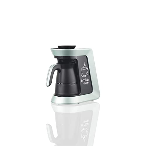 arnica Köpüklü Türkische Mokka Kaffemaschine, Für 4 Tassen, Überlaufschutz Mindgrün