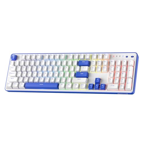 Redragon K685 PRO 104 Tasten, kabellose RGB-Gaming-Tastatur, 3 Modi, 100% Standard-Layout, mechanische Tastatur mit Hot-Swap-Buchse, schallabsorbierende Pads und linearer roter Schalter