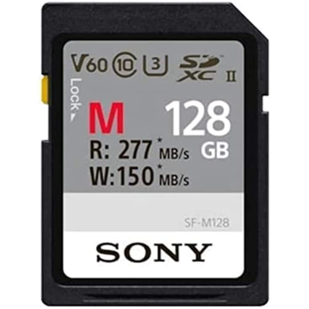 Sony SDXC UHS-II Speicherkarte mit 128GB, Schreiben mit 277 MB/s, 4k Video, IP57, SFM128