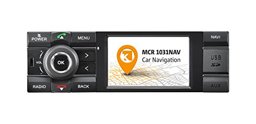 Kienzle MCR 1031 NAV Autoradio Digitalradio DAB+ Bluetooth USB AUX 1-DIN Navigation MP3 WMA