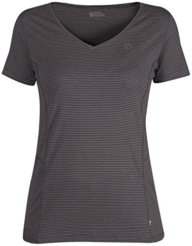 FJÄLLRÄVEN Damen Abisko Cool T-Shirt, Dark Grey, S