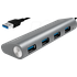 LOGILINK UA0307 - USB 3.0 4-Port Hub, Aluminium, USB-A-Kabel