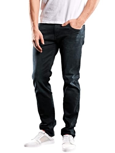 emilio adani Herren Herren Super-Stretch-Jeans Slim fit, 36311, 36311, Indigoblau in Größe 30/32