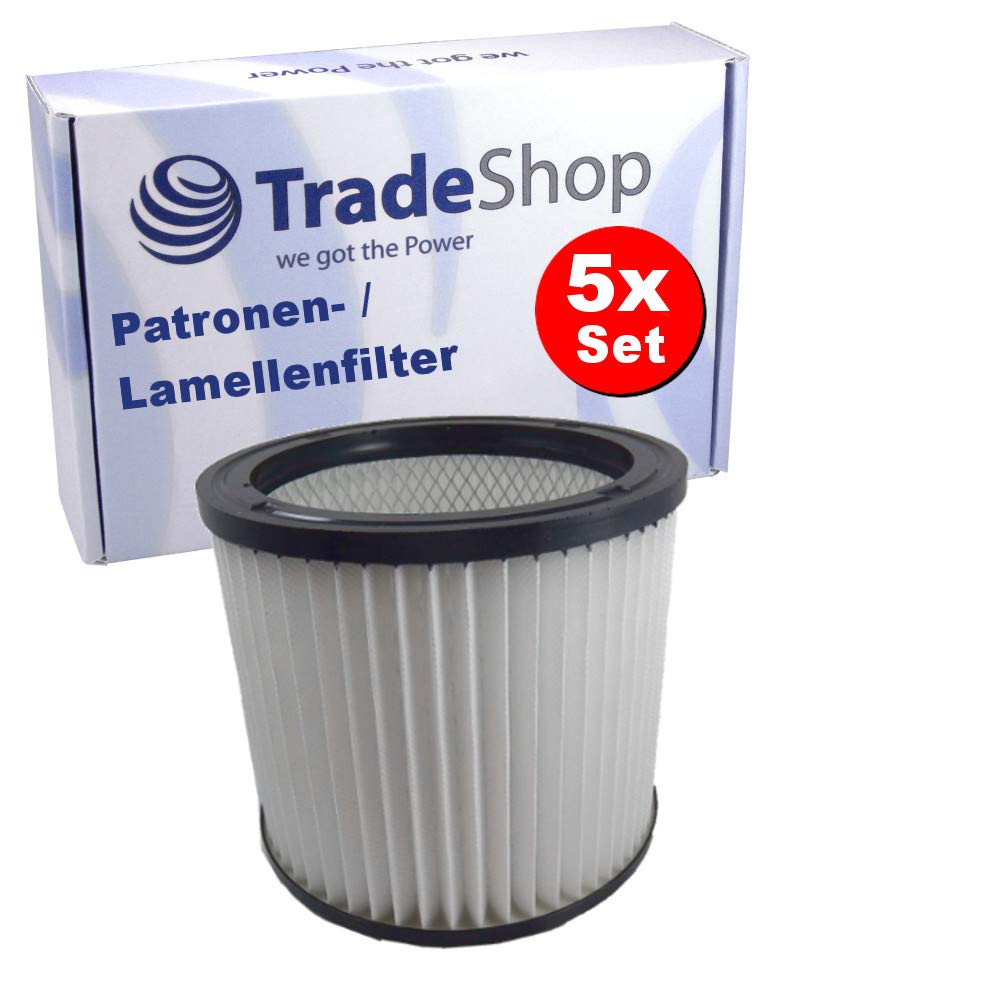 5x Rund-Filter Patrone Ersatz für Kärcher 7402B 7402P 7402T NT 221 NT221 Lavor Ashley 100 300, Genio GBX22 GBX32 GN22 GN32 GNX22 GNX32 Staubsauger