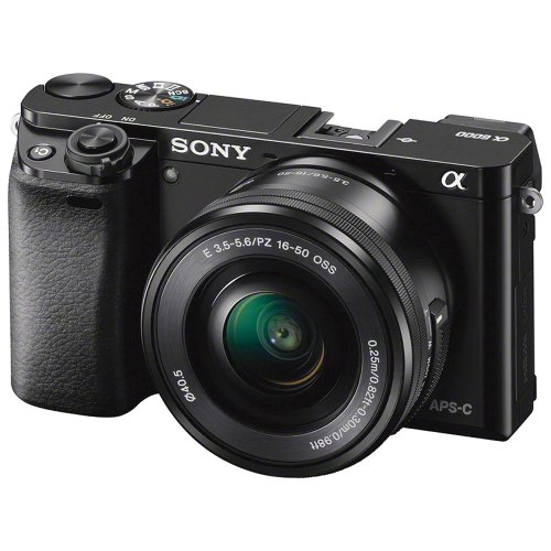 Sony »Alpha ILCE-6000L« Systemkamera (SEL-P1650, 24,3 MP, WLAN (Wi-Fi), NFC, Gesichtserkennung, HDR-Aufnahme, Makroaufnahme)