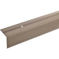 acerto Aluminium Treppenwinkel-Profil 42x40mm silber Rutschhemmend Robust Leichte Montage Treppenkan (270 cm)