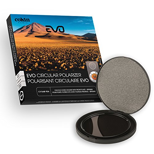 Cokin cv164 - 95 A Filter Polfilter c-pl Evo 95 mm für Filterhalter Evo Größe M/Optische mit Gewinde von 95 mm Schwarz