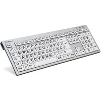 LogicKeyboard Largeprint - Tastatur - USB - QWERTZ - Deutsch - Schwarz auf Weiß